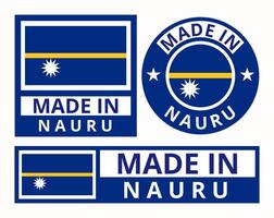 Vektor einstellen gemacht im Nauru Design Produkt Etiketten Geschäft Symbole Illustration