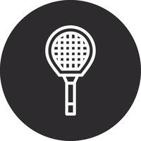 badminton racket omvänd ikon vektor
