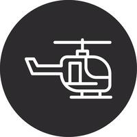 Hubschrauber invertiert Symbol vektor