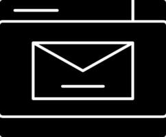Mail-Glyphe-Symbol vektor
