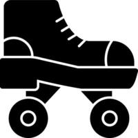 Symbol für Rollschuh-Glyphe vektor