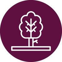 Baum Gliederung Kreis Symbol vektor