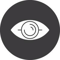 Auge Glyphe Kreis Symbol vektor
