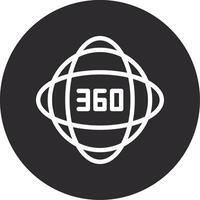 Einschlag 360 invertiert Symbol vektor