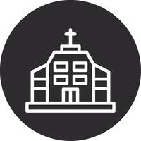 kyrka omvänd ikon vektor