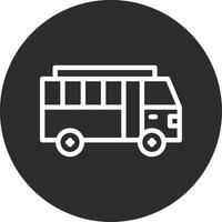 Bus invertiert Symbol vektor