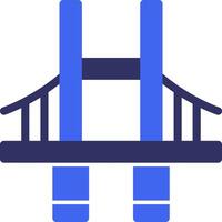 bro fast två Färg ikon vektor