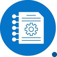 Ressource Planung Glyphe Schatten Symbol vektor