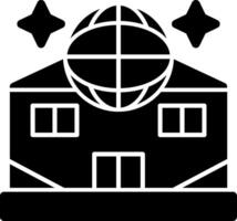 Club-Glyphe-Symbol vektor