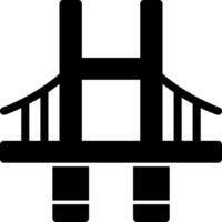 Brücken-Glyphe-Symbol vektor