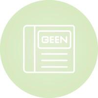 Grün Buch Vektor Symbol