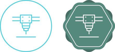 Laser- Schneiden Maschine Vektor Symbol