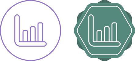 Diagram histogram vektor ikon
