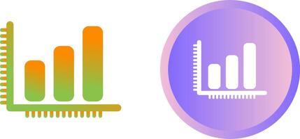 Balkendiagramm-Vektorsymbol vektor