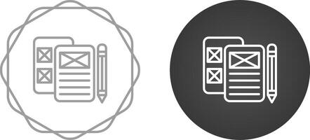 niedrig Treue Prototyp entwickeln Vektor Symbol