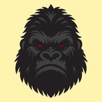 illustration vektor grafisk av gorilla huvud design. perfekt för logotyp design.