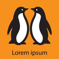 Pinguin Logo zum Geschäft und Kunstwerk oder tätowieren vektor