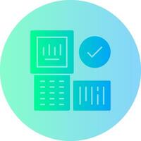 Barcode Scanner Gradient Kreis Symbol vektor