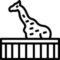 Symbol für Giraffenlinie vektor