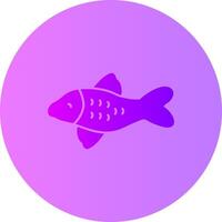 Koi Fisch Gradient Kreis Symbol vektor