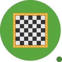 Schach Tafel eben Schatten Symbol vektor