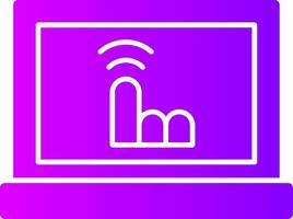 Berührungssensitiver Bildschirm solide multi Gradient Symbol vektor