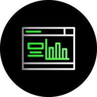 Diagramm Dual Gradient Kreis Symbol vektor