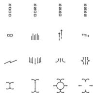 Pfeil Symbol Zeichen Linie , Pfeil, Diagramm, wählen ,Elemente Infografik vektor