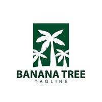 Banane Baum Logo, Obst Baum Pflanze Vektor, Silhouette Design, Vorlage Illustration vektor