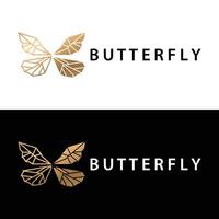 Schmetterling Logo Tier Design Marke Produkt schön und einfach dekorativ Tier Flügel vektor