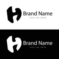 Alphabet Brief h Initiale Logo Design einfach Produkt Marke Vorlage vektor