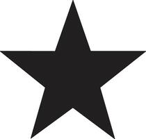 årgång stil stjärna logotyp i modern minimal stil vektor