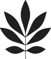 blad och blomma logotyp för yoga i modern minimal stil vektor