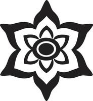 Blatt und Blume Logo zum Yoga im modern minimal Stil vektor