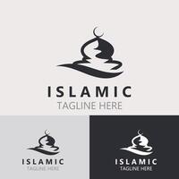 islamic moské logotyp design, mall islamisk, islamic dag ramadan vektor kreativ aning