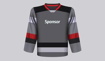 realistisk hockey jersey design vektor