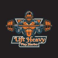 Fitness-T-Shirt-Design vektor