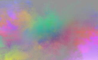 Vektor abstrakt opaleszierend Halbton Hintergrund mit Neon- Rosa, 90er Jahre Stil. Sanft Farbverläufe und Pastell- Töne erstellen ein beschwingt, modern sehen. irisierend Cyberpunk nostalgisch Textur.