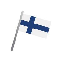 finland flagga ikon vektor