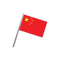 kinesisk flagga ikon vektor