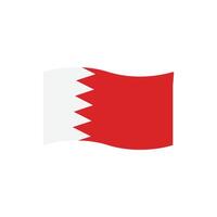 Bahrain Flagge Symbol Vektor
