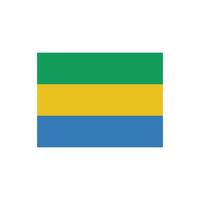 gabon Flagge Symbol Vektor