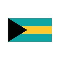 Bahamas Flagge Symbol Vektor