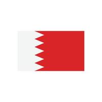 Bahrain Flagge Symbol Vektor