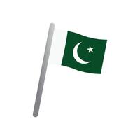 pakistan flagga ikon vektor