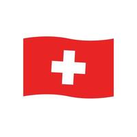 Schweiz Flagge Symbol Vektor