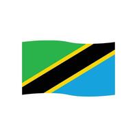 tanzania flagga ikon vektor