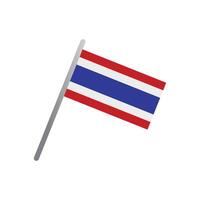 thailand flagga ikon vektor