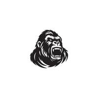 Logo Gorilla wütend vektor