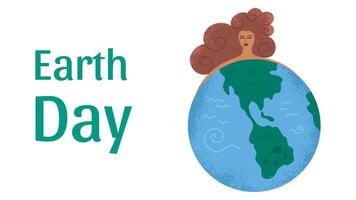 internationell mor jord dag grafisk baner. miljö- och hållbarhet bakgrund. vektor
